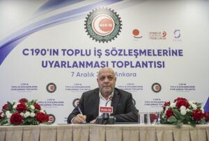 ANKARA (AA) – Hak-İş Genel Başkanı Mahmut Arslan, Uluslararası Çalışma