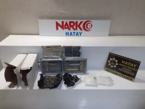 HATAY (AA) – Hatay'ın Kırıkhan ilçesinde döner ocağına gizlenmiş sentetik