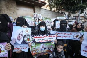 GAZZE (AA) – Gazze Şeridi'ndeki kadınlar, İsrail hapishanelerinde tutulan Filistinli