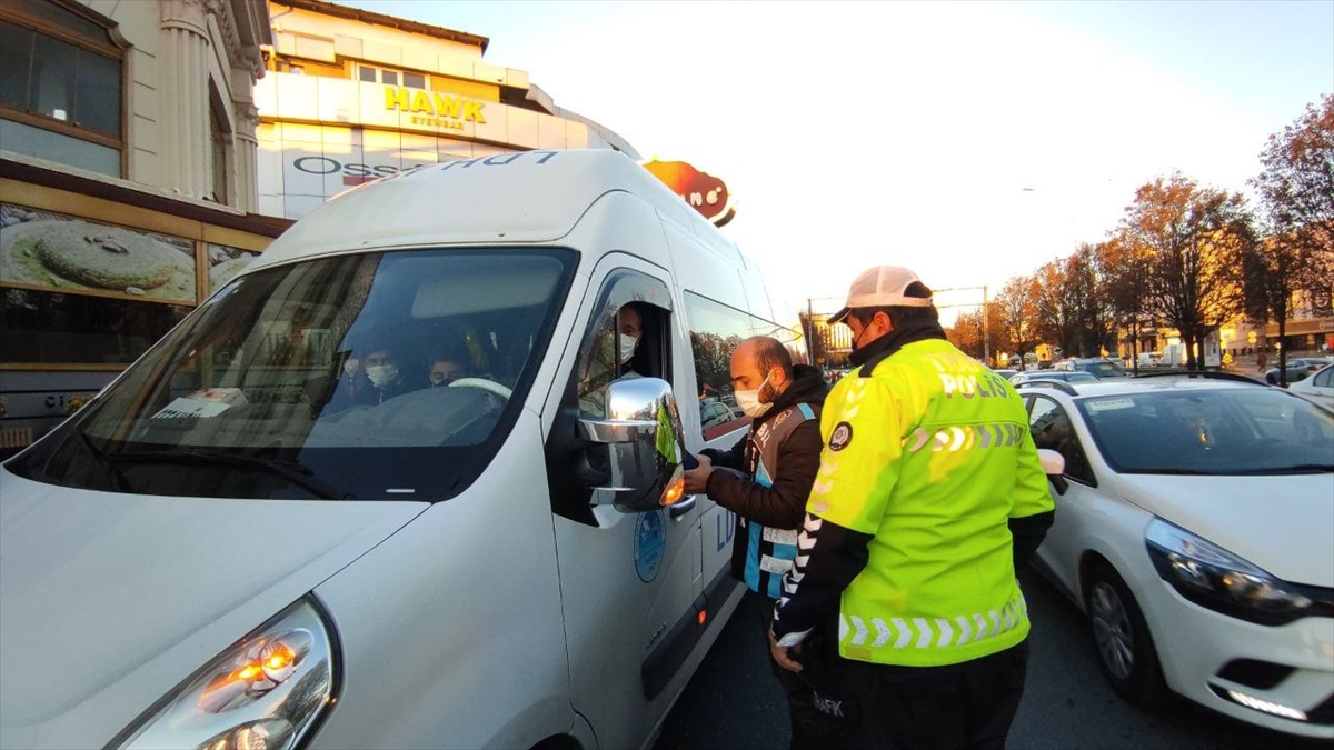 İstanbul'da okul servislerine yönelik denetim yapıldı