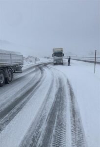 - Ağrı'da da kar yağışı etkili oldu