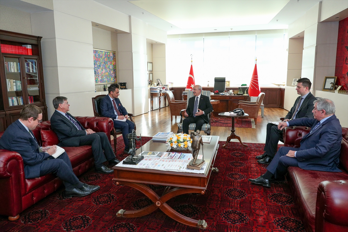 Kemal Kılıçdaroğlu, ABD'nin Ankara Büyükelçisi David Satterfield'ı kabul etti