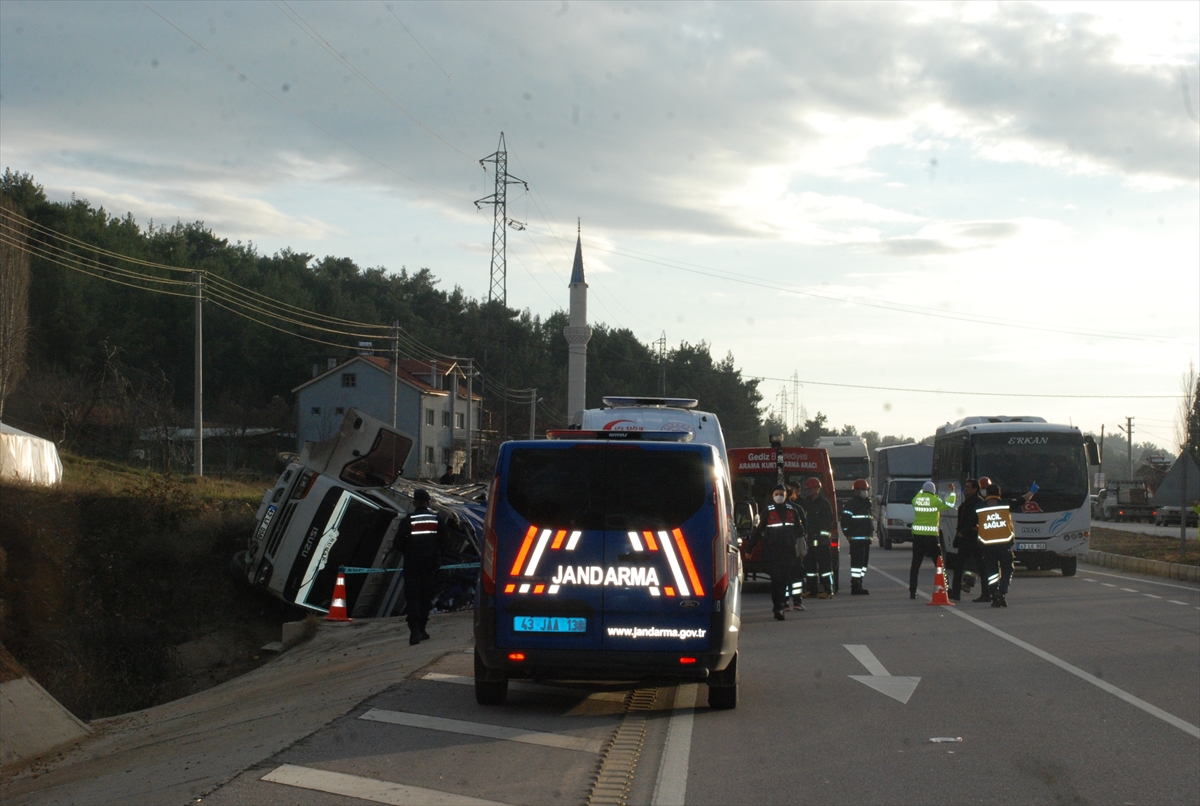 Kütahya'da trafik kazasında 1 kişi öldü, 1 kişi yaralandı