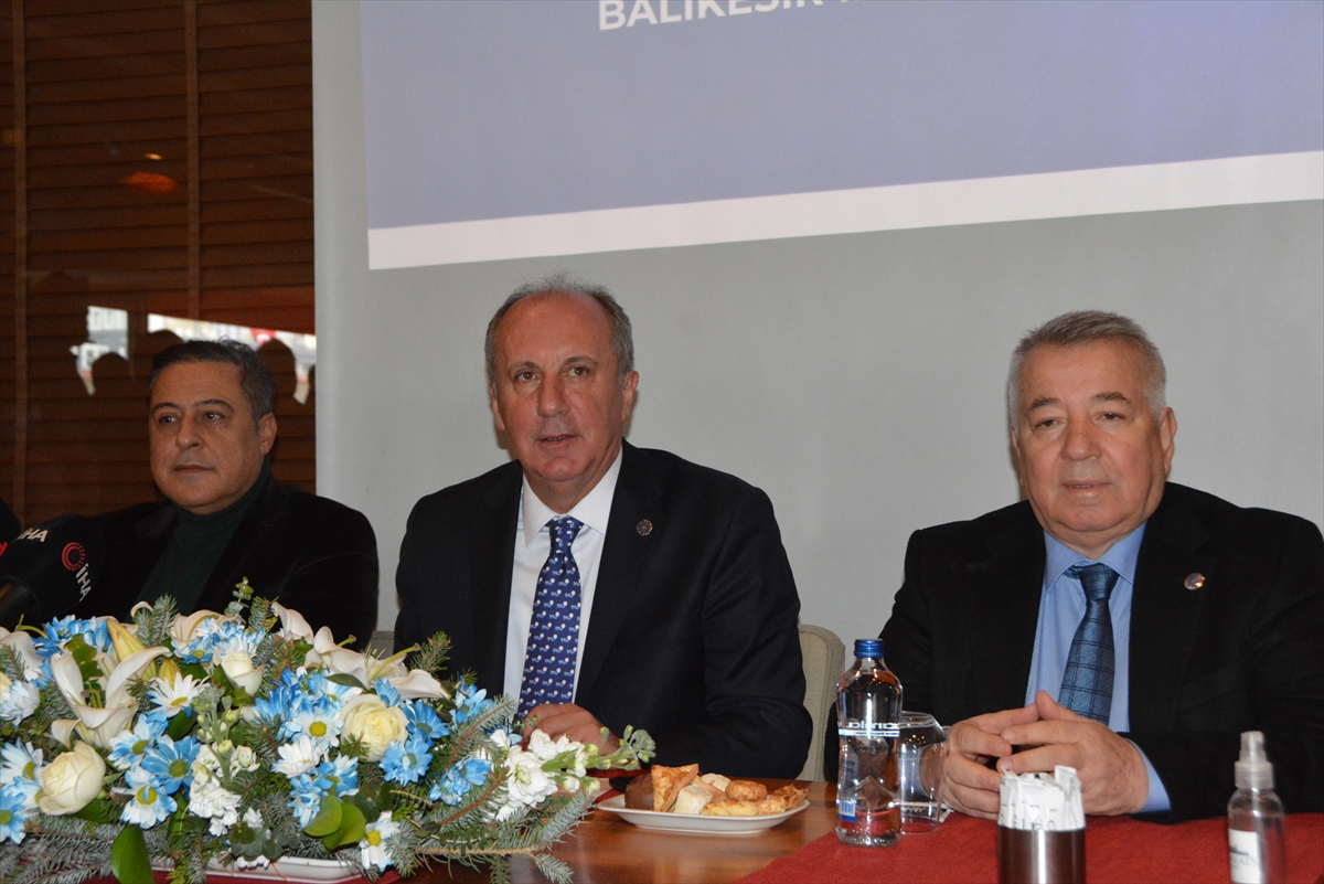 Memleket Partisi Genel Başkanı İnce ekonomiyle ilgili değerlendirmelerde bulundu: