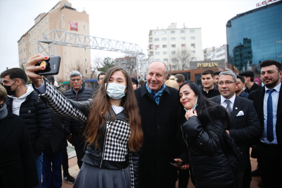 Memleket Partisi Genel Başkanı İnce, Eskişehir'de ziyaretlerde bulundu