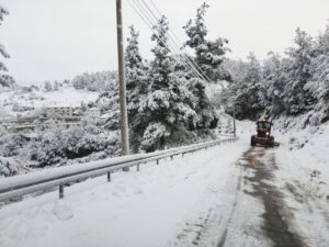 MUĞLA (AA) – Muğla ve ilçelerinde yüksek kesimlerde etkili olan