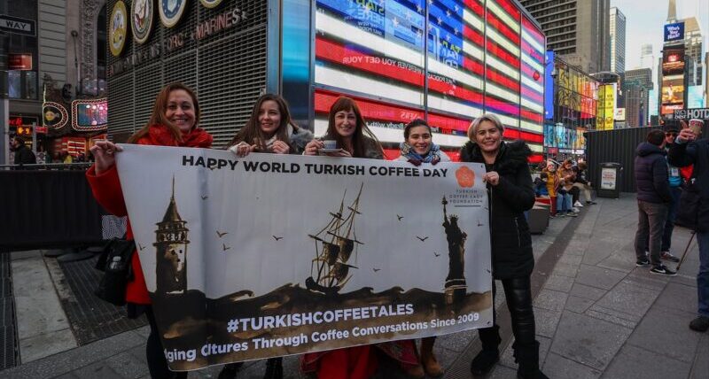 New York’un Times Meydanı’nda Türk Kahvesi Günü