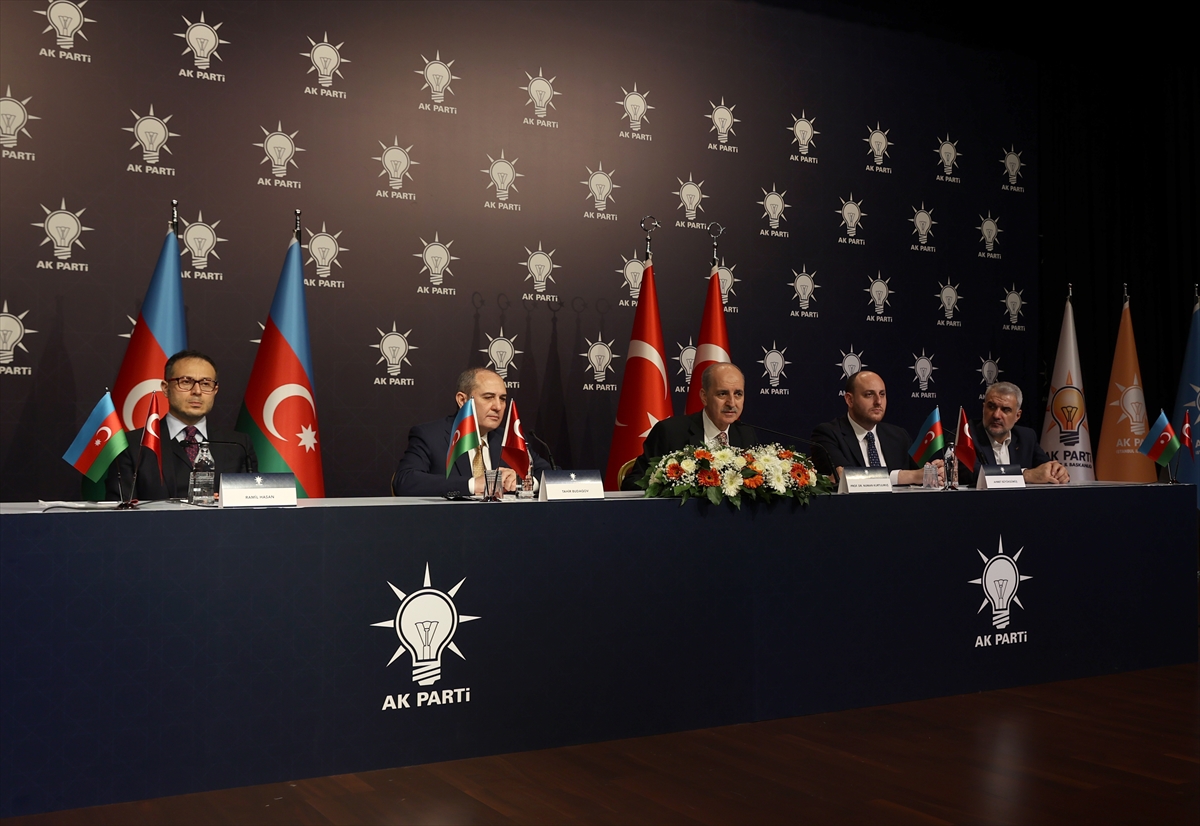 Numan Kurtulmuş ile Yeni Azerbaycan Partisi Genel Başkanvekili Budaqov ortak basın toplantısı düzenledi: