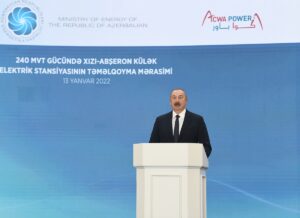 BAKÜ (AA) – Azerbaycan'da, Cumhurbaşkanı İlham Aliyev'in katılımıyla 240 megavat