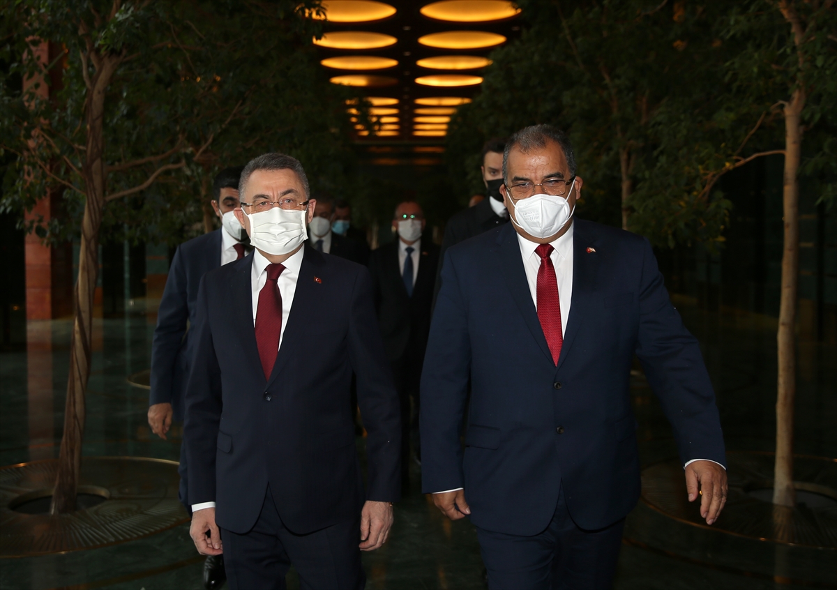 Cumhurbaşkanı Yardımcısı Oktay,  KKTC Başbakanı Sucuoğlu'nu kabul etti
