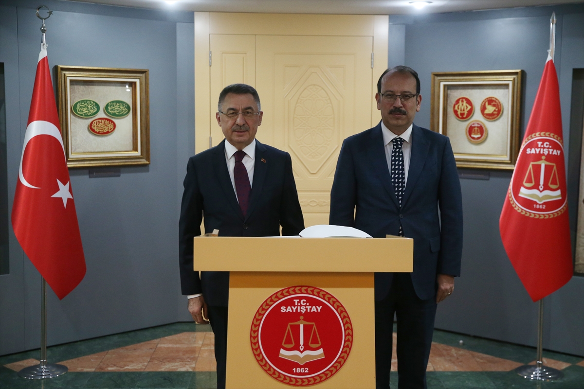 Cumhurbaşkanı Yardımcısı Oktay, Sayıştay Başkanı Yener'i ziyaret etti