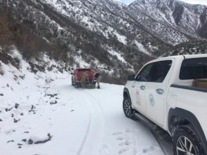 ELAZIĞ (AA) – Elazığ'da jandarma ekipleri yabani hayvanlar için kırsal