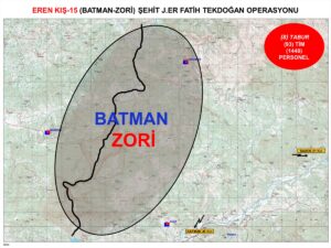 ANKARA (AA) – İçişleri Bakanlığı, Batman'da Eren Kış-15 Batman-Zori Şehit