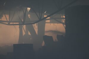 HATAY (AA) – Hatay'ın Erzin ilçesinde soğuk hava deposunda çıkan