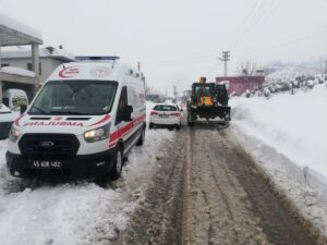 KAHRAMANMARAŞ (AA) – Kahramanmaraş'ta etkili olan kar yağışı nedeniyle 396