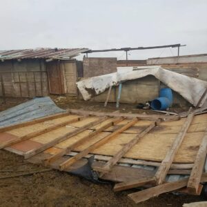 KIRKLARELİ (AA) – Kırklareli'de yaşanan kuvvetli fırtınada zarar gören ev,