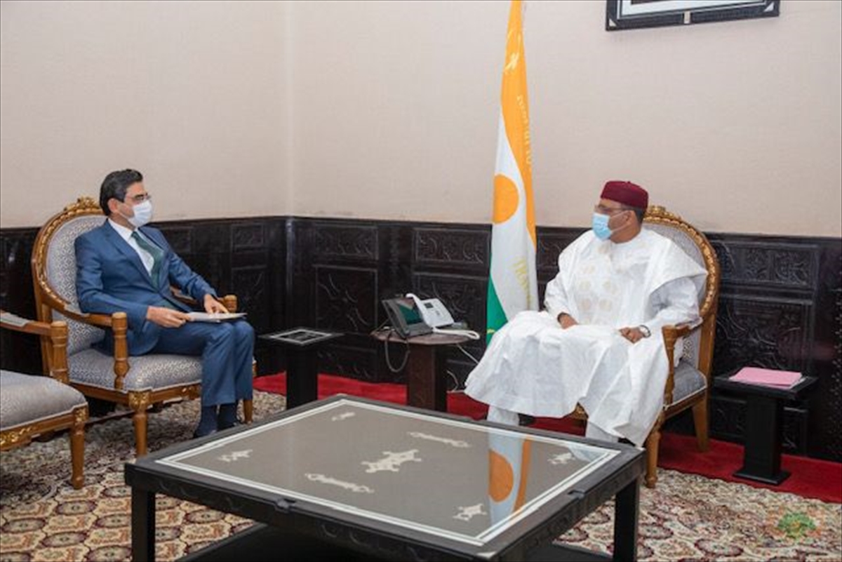 Nijer Cumhurbaşkanı Bazoum, Türkiye'nin Niamey Büyükelçisi Arı'yı kabul etti
