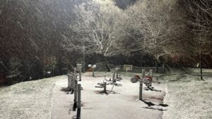 SAKARYA (AA) – Sakarya'da etkili olan kar yağışıyla kent merkezi