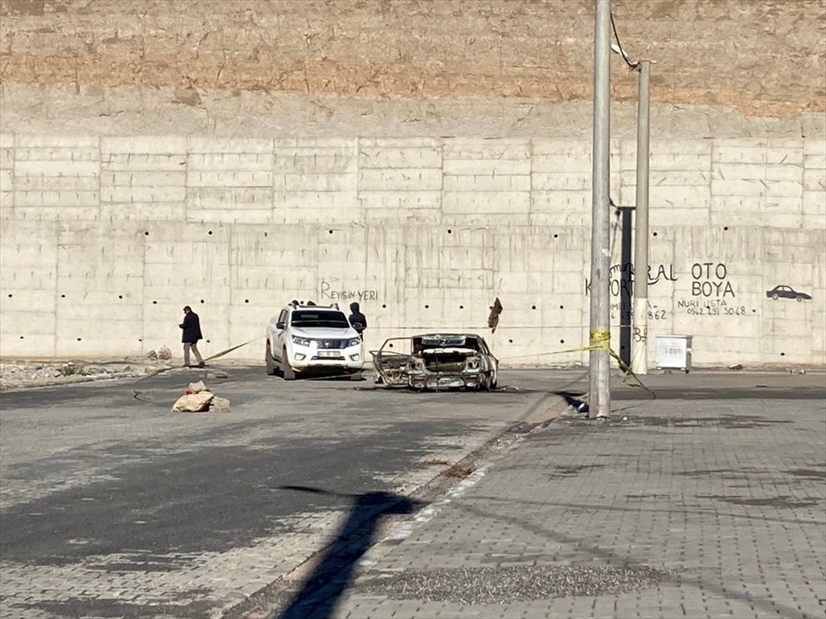 Şanlıurfa'da yanan otomobilde erkek cesedi bulundu