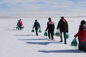 AĞRI (AA) – Çetin kış şartlarının hakim olduğu Ağrı'nın Patnos