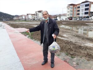 AMASYA (AA) – Amasya'nın Taşova ilçesinden geçen Yeşilırmak Nehri'nde yağmur