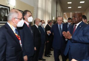 KİNŞASA (AA) – Türkiye Cumhurbaşkanı Recep Tayyip Erdoğan, ziyarette bulunduğu