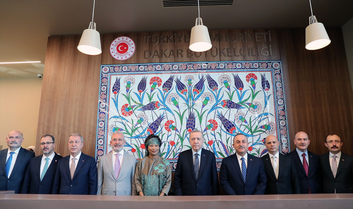 Cumhurbaşkanı Erdoğan, Türkiye'nin Dakar Büyükelçiliği kançılarya binasının açılış töreninde konuştu: