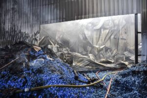 İSTANBUL (AA) – İstanbul'un Eyüpsultan ilçesinde su dolum tesisinde çıkan