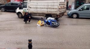 - Kaza anı güvenlik kamerasına yansıdı