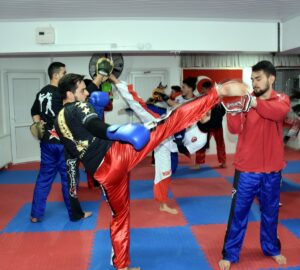 KIRIKKALE (AA) – MUHAMMET FATİH GÖKMEN – Kırıkkale'de kick boks