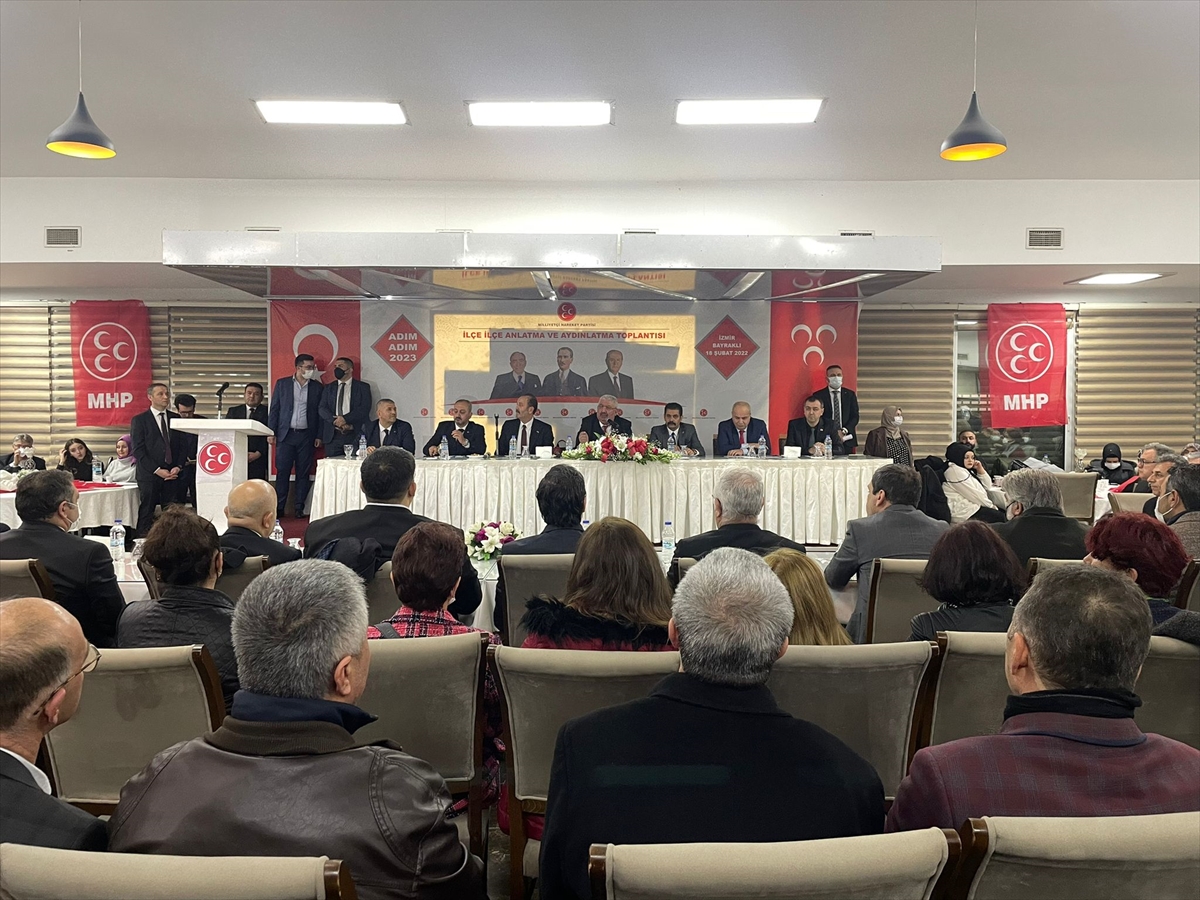 MHP'li Semih Yalçın, İzmir'deki “Adım Adım 2023” toplantısında konuştu: