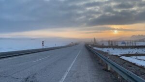 SİVAS (AA) – Sivas'ta güneşin doğduğu esnada oluşan sis, güzel