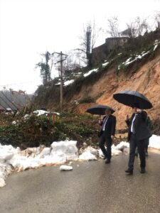 ZONGULDAK (AA) – Zonguldak'ta sağanak sonrası meydana gelen heyelan nedeniyle