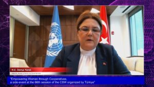 - "Türkiye olarak kadının statüsünün yükseltilmesi, kadının hayatın her alanına