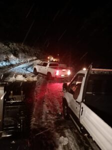 AYDIN (AA) – Aydın'ın 9 ilçesinde yoğun kar yağışı etkili