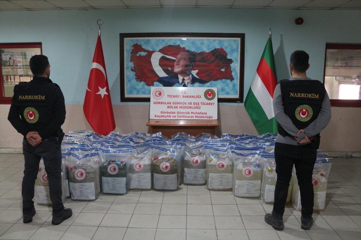 Bakan Muş, Gürbulak'ta 1 ton 18 kilogram metamfetamin ele geçirilmesine ilişkin değerlendirmede bulundu: