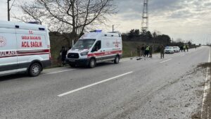 EDİRNE (AA) – Edirne'de askeri araçla tırın çarpışması sonucu iki