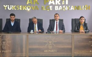 HAKKARİ (AA) – AK Parti Yüksekova İlçe Başkanı Fatih Arslan