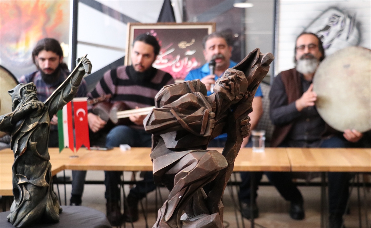 İranlı ressam ve heykeltıraşların eserleri Erzurum'daki buz müzesinde sergilendi