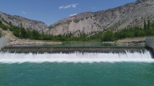 GAZİANTEP (AA) – Kahramanmaraş'ın Pazarcık ilçesinde Aksu Nehri üzerinde bulunan