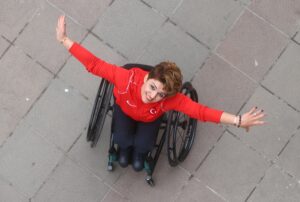 ANKARA (AA) – ERKAN TİRYAKİ – Tekerlekli sandalye dans branşında