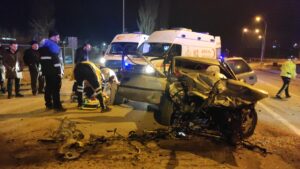 KONYA (AA) – Konya'nın Seydişehir ilçesinde meydana gelen trafik kazasında