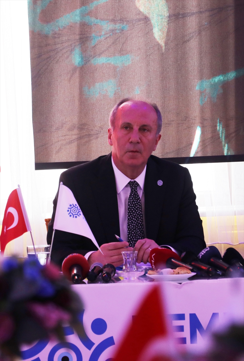 Memleket Partisi Genel Başkanı Muharrem İnce, Manisa'da konuştu: