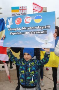 GİRNE (AA) – Rusya'nın, Ukrayna'ya yönelik saldırılarına karşı Kuzey Kıbrıs