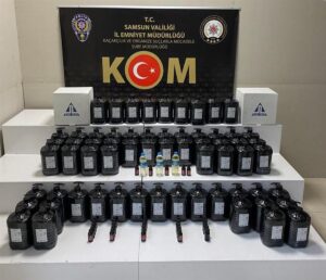 SAMSUN (AA) – Samsun'da düzenlenen sahte içki operasyonunda 1 şüpheli