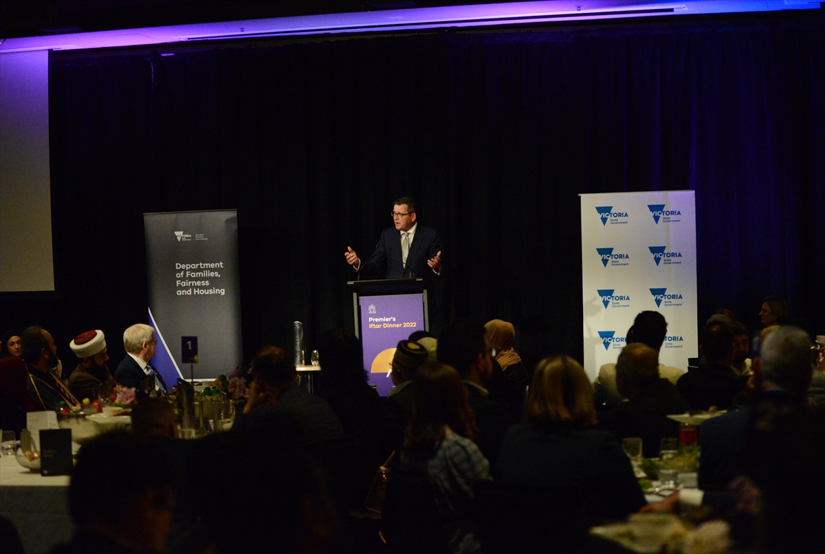 Avustralya'da Victoria Eyaleti Başbakanı Daniel Andrews iftar verdi