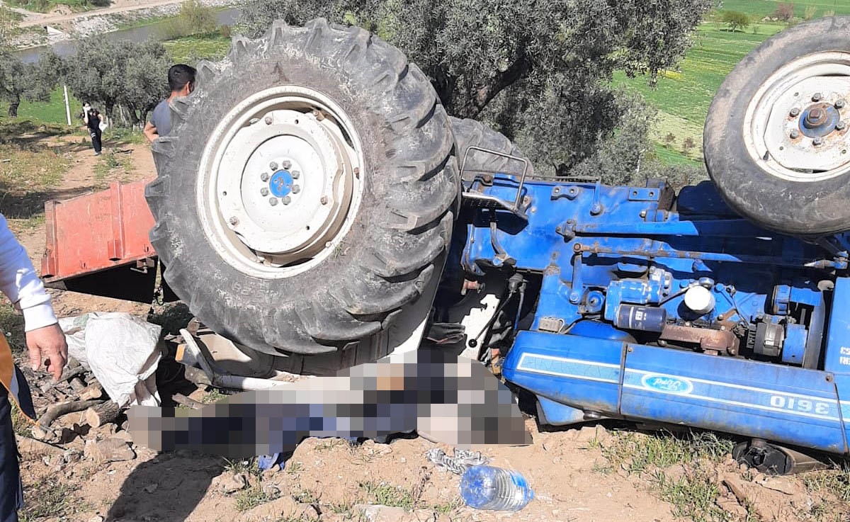 Aydın'da devrilen traktörün altında kalan çocuk hayatını kaybetti