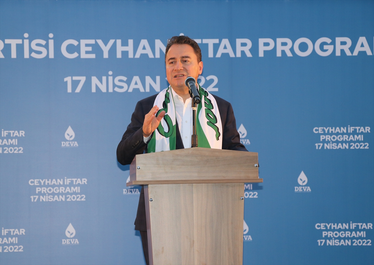 DEVA Partisi Genel Başkanı Babacan Adana’da iftar programında konuştu:
