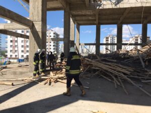 DİYARBAKIR (AA) – Diyarbakır'ın merkez Bağlar ilçesinde bir inşaatta meydana