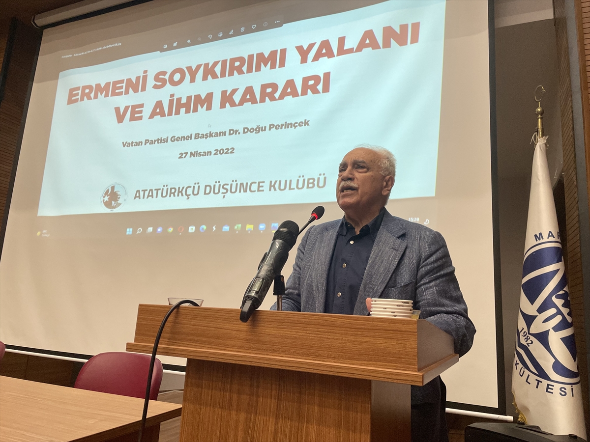 Doğu Perinçek, “Ermeni Soykırımı Yalanı ve AİHM Kararı'' konferansına katıldı: